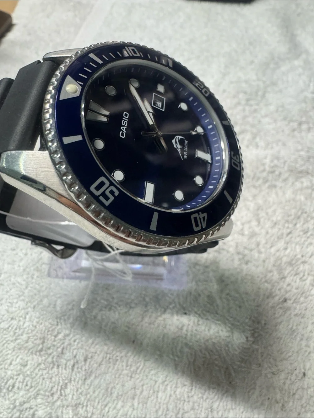 Casio Blue and Black Sport Diver Watch